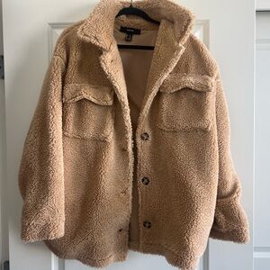 Cozy Tan Sherpa Jacket